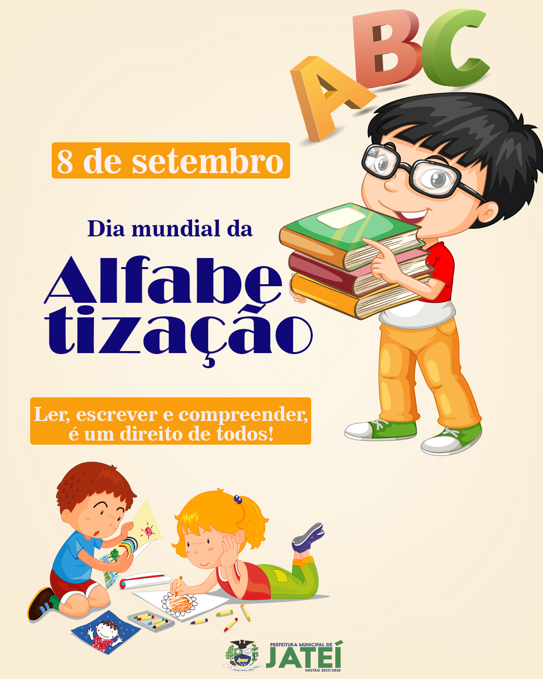 Hoje celebramos o Dia Mundial da Alfabetização!